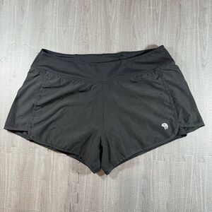 Mountain Hardwear Women's Lined Black Athletic Shorts L